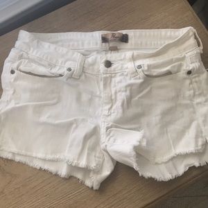 Paige white shorts Sz 27